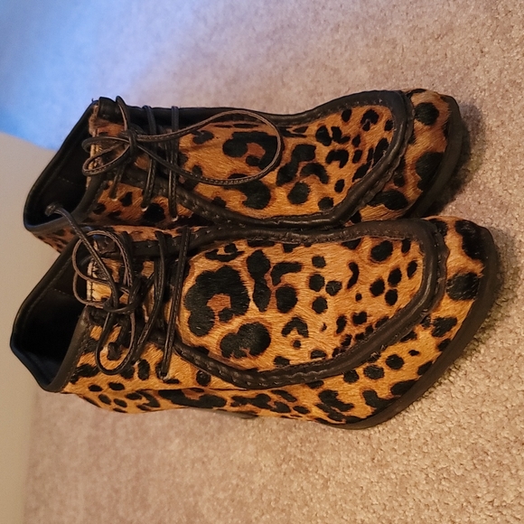 DVF Ponyhair Cheetah Booties Sz 7.5 - Picture 4 of 4